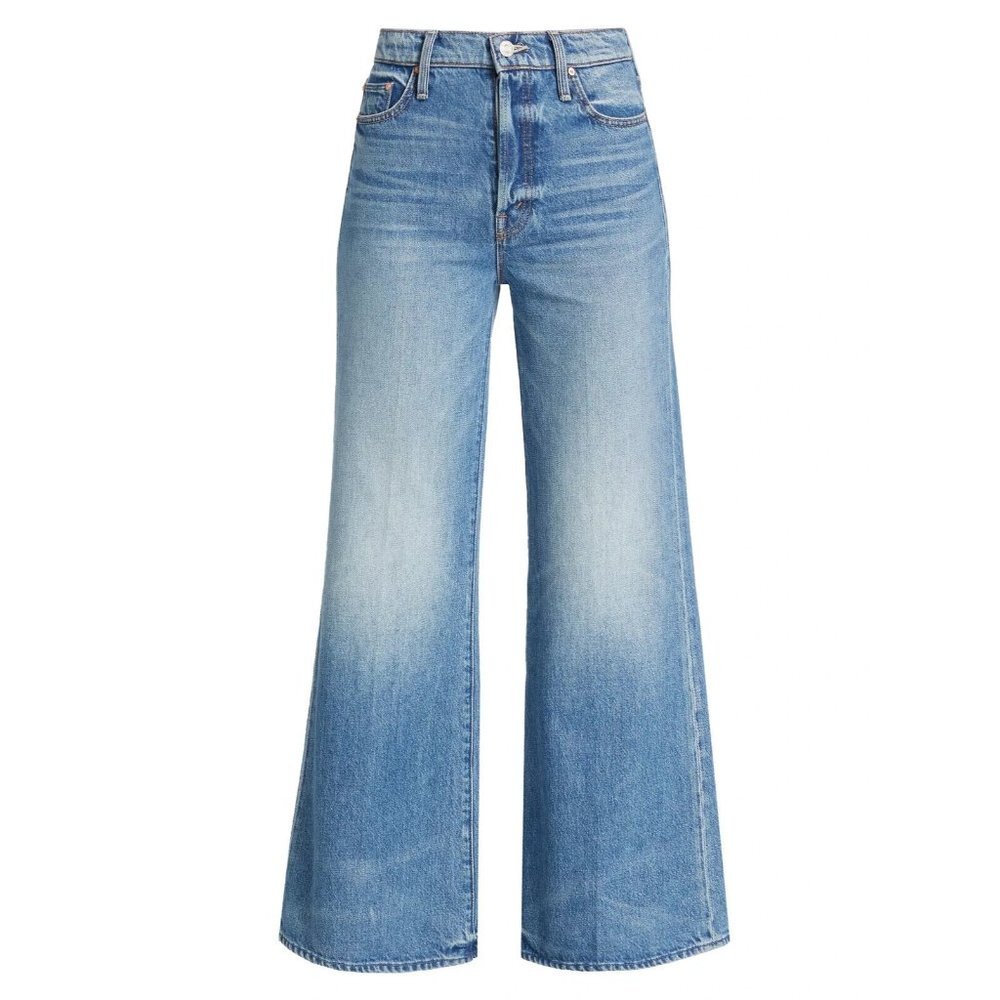 NWT Mother The Tomcat Roller in Pretty Is As Pretty Does Wide Leg Jeans 33